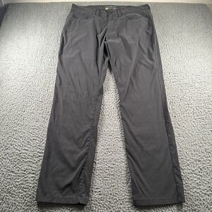 Eddie Bauer Men's Travex Pants Gray 38x32 Stretch Nylon Outdoors Hiking Climbing